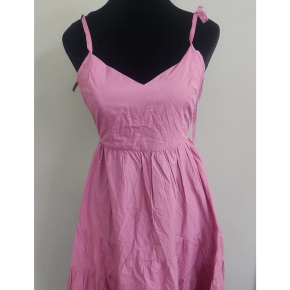NWT Madewell Sidonie Poplin Maxi Dress in Shaded Pink Size XS - Picture 5 of 10